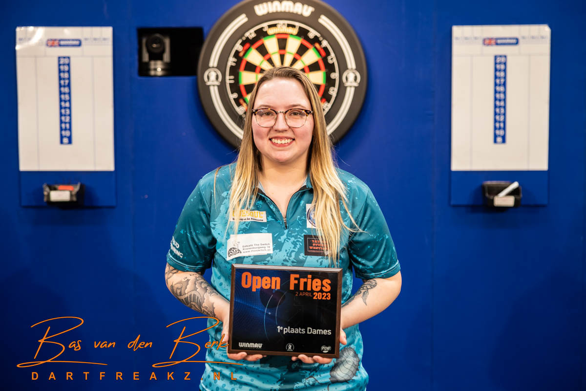 2023-4-2 NOORDWOLDE, NETHERLANDS- APRIL 2: Dartsplayer playing at 5th NDB ranking Open Fries 2023 on April 2 2023 in Sporthal de Duker  Netherlands (Photo by Bas van den Berk/Orange Pictures)